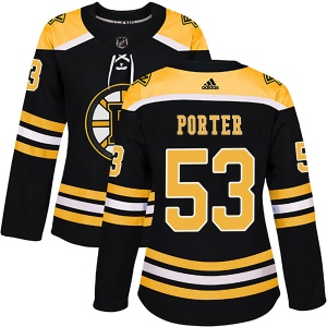 Women's Chris Porter Boston Bruins Authentic Home Jersey - Black