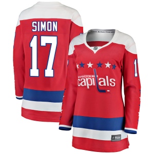 Women's Chris Simon Washington Capitals Breakaway Alternate Jersey - Red