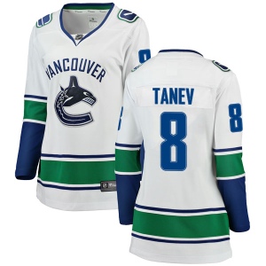 Women's Chris Tanev Vancouver Canucks Breakaway Away Jersey - White