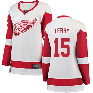 Women's Chris Terry Detroit Red Wings Breakaway Away Jersey - White