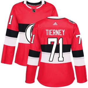 Women's Chris Tierney Ottawa Senators Authentic 2017 100 Classic Jersey - Red