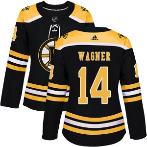 Women's Chris Wagner Boston Bruins Authentic Home Jersey - Black