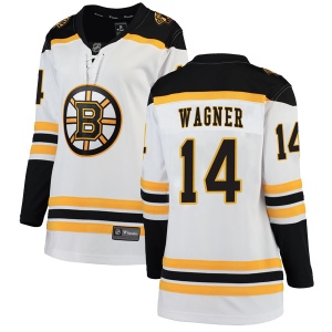 Women's Chris Wagner Boston Bruins Breakaway Away Jersey - White