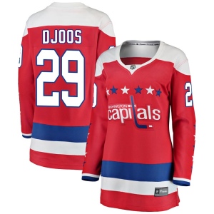 Women's Christian Djoos Washington Capitals Breakaway Alternate Jersey - Red