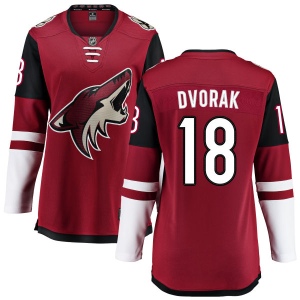 Women's Christian Dvorak Arizona Coyotes Home Breakaway Jersey - Red