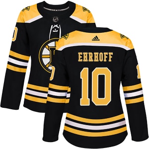 Women's Christian Ehrhoff Boston Bruins Authentic Home Jersey - Black