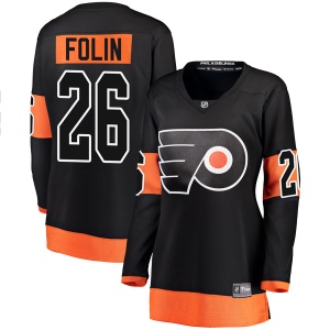 Women's Christian Folin Philadelphia Flyers Breakaway Alternate Jersey - Black