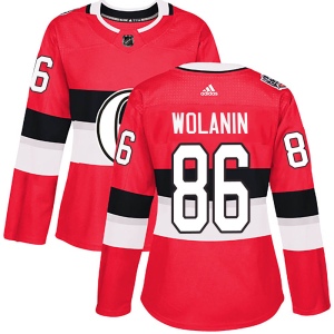 Women's Christian Wolanin Ottawa Senators Authentic 2017 100 Classic Jersey - Red