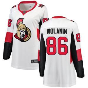 Women's Christian Wolanin Ottawa Senators Breakaway Away Jersey - White