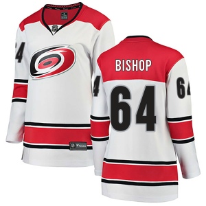 Women's Clark Bishop Carolina Hurricanes Breakaway Away Jersey - White