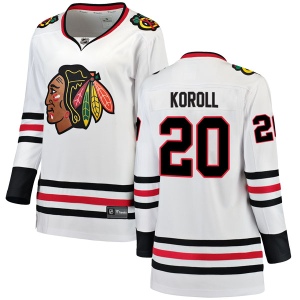 Women's Cliff Koroll Chicago Blackhawks Breakaway Away Jersey - White