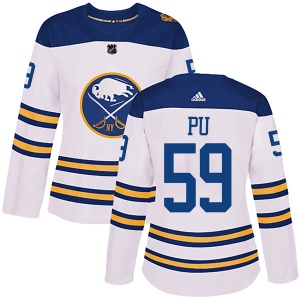 Women's Cliff Pu Buffalo Sabres Authentic 2018 Winter Classic Jersey - White