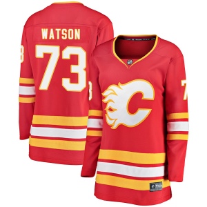 Women's Cliff Watson Calgary Flames Breakaway Alternate Jersey - Red