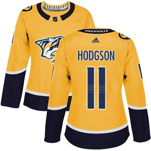 Women's Cody Hodgson Nashville Predators Authentic Home Jersey - Gold