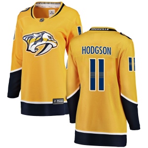 Women's Cody Hodgson Nashville Predators Breakaway Home Jersey - Yellow