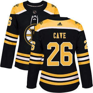 Women's Colby Cave Boston Bruins Authentic Home Jersey - Black