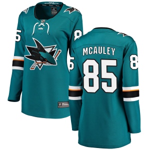 Women's Colby McAuley San Jose Sharks Breakaway Home Jersey - Teal