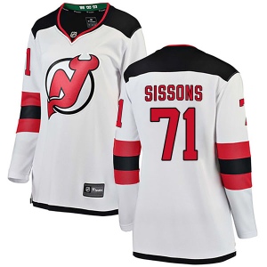 Women's Colby Sissons New Jersey Devils Breakaway Away Jersey - White