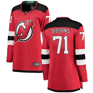 Women's Colby Sissons New Jersey Devils Breakaway Home Jersey - Red