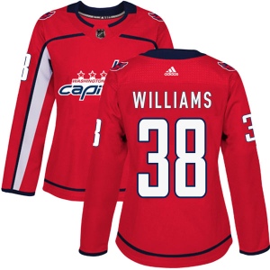 Women's Colby Williams Washington Capitals Authentic Home Jersey - Red