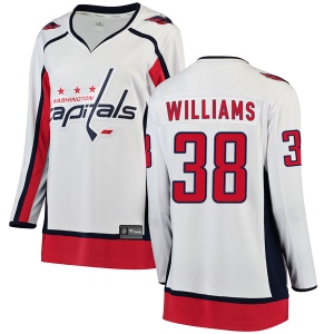 Women's Colby Williams Washington Capitals Breakaway Away Jersey - White