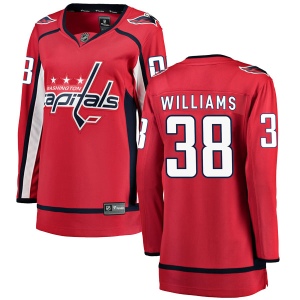 Women's Colby Williams Washington Capitals Breakaway Home Jersey - Red