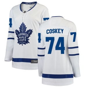 Women's Cole Coskey Toronto Maple Leafs Breakaway Away Jersey - White