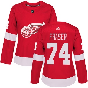 Women's Cole Fraser Detroit Red Wings Authentic Home Jersey - Red