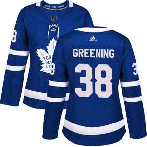 Women's Colin Greening Toronto Maple Leafs Authentic Home Jersey - Blue