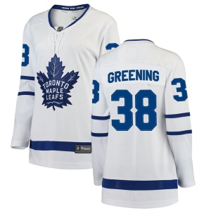 Women's Colin Greening Toronto Maple Leafs Breakaway Away Jersey - White