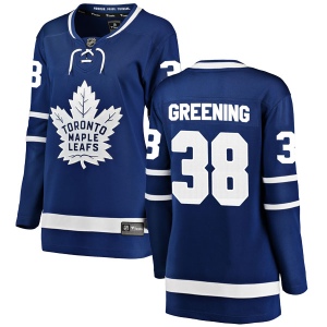 Women's Colin Greening Toronto Maple Leafs Breakaway Home Jersey - Blue