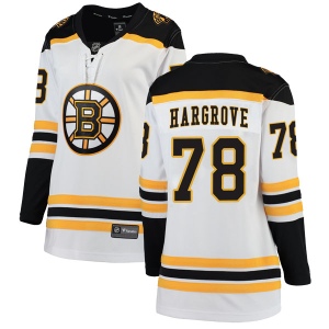 Women's Colton Hargrove Boston Bruins Breakaway Away Jersey - White