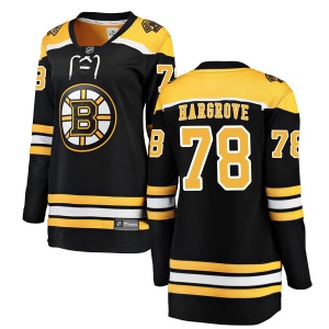 Women's Colton Hargrove Boston Bruins Breakaway Home Jersey - Black