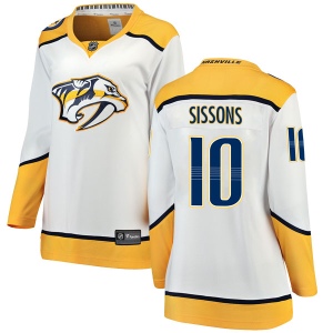 Women's Colton Sissons Nashville Predators Breakaway Away Jersey - White