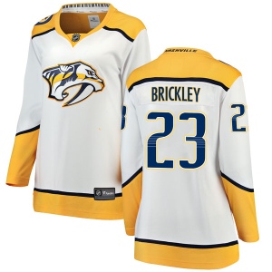 Women's Connor Brickley Nashville Predators Breakaway Away Jersey - White