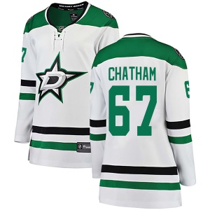 Women's Connor Chatham Dallas Stars Breakaway Away Jersey - White