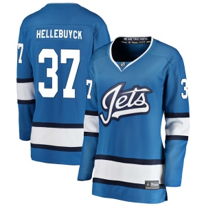 Women's Connor Hellebuyck Winnipeg Jets Breakaway Alternate Jersey - Blue