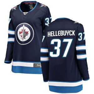 Women's Connor Hellebuyck Winnipeg Jets Breakaway Home Jersey - Blue