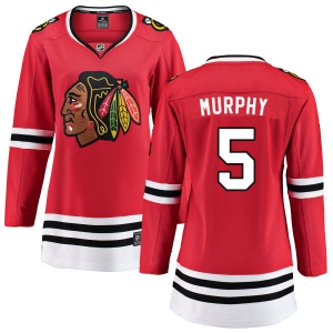 Women's Connor Murphy Chicago Blackhawks Home Breakaway Jersey - Red