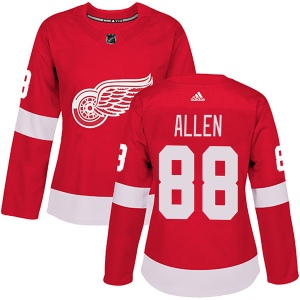 Women's Conor Allen Detroit Red Wings Authentic Home Jersey - Red