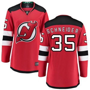 Women's Cory Schneider New Jersey Devils Home Breakaway Jersey - Red