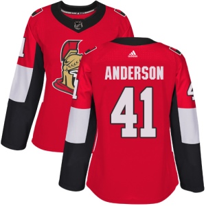 Women's Craig Anderson Ottawa Senators Authentic Home Jersey - Red