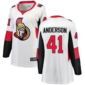 Women's Craig Anderson Ottawa Senators Breakaway Away Jersey - White