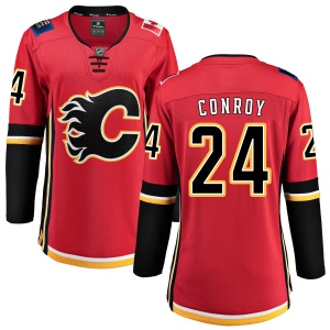 Women's Craig Conroy Calgary Flames Home Breakaway Jersey - Red