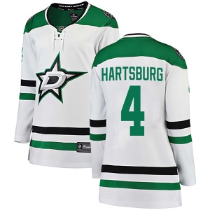 Women's Craig Hartsburg Dallas Stars Breakaway Away Jersey - White