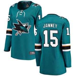 Women's Craig Janney San Jose Sharks Breakaway Home Jersey - Teal