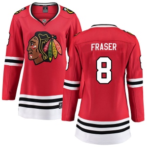 Women's Curt Fraser Chicago Blackhawks Breakaway Home Jersey - Red