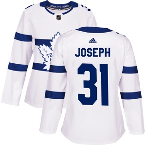 Women's Curtis Joseph Toronto Maple Leafs Authentic 2018 Stadium Series Jersey - White