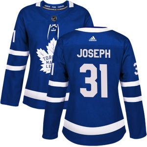 Women's Curtis Joseph Toronto Maple Leafs Authentic Home Jersey - Blue