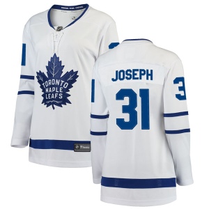 Women's Curtis Joseph Toronto Maple Leafs Breakaway Away Jersey - White